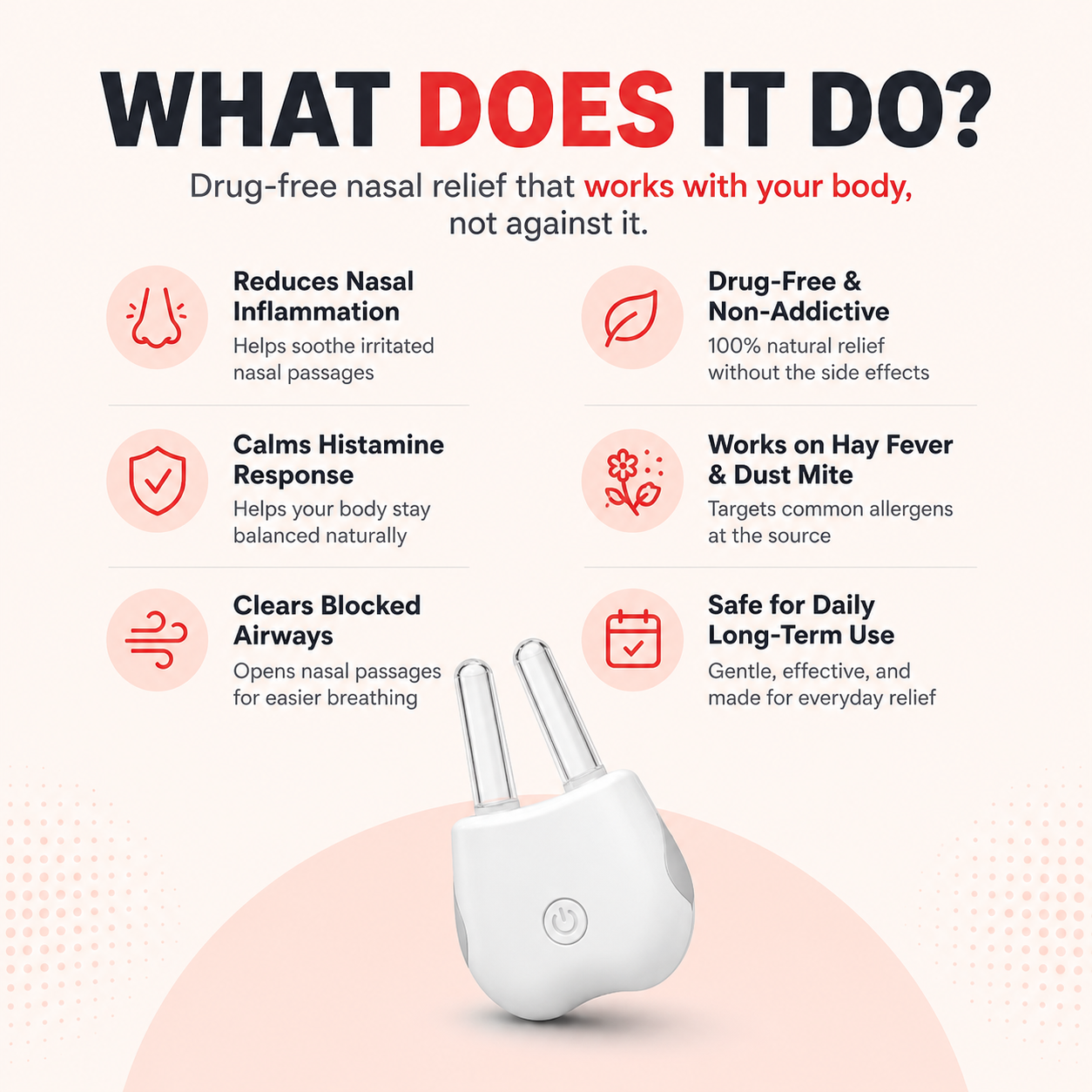 NasalLume™ Pro Relief: Smart Red Light Sinus Therapy